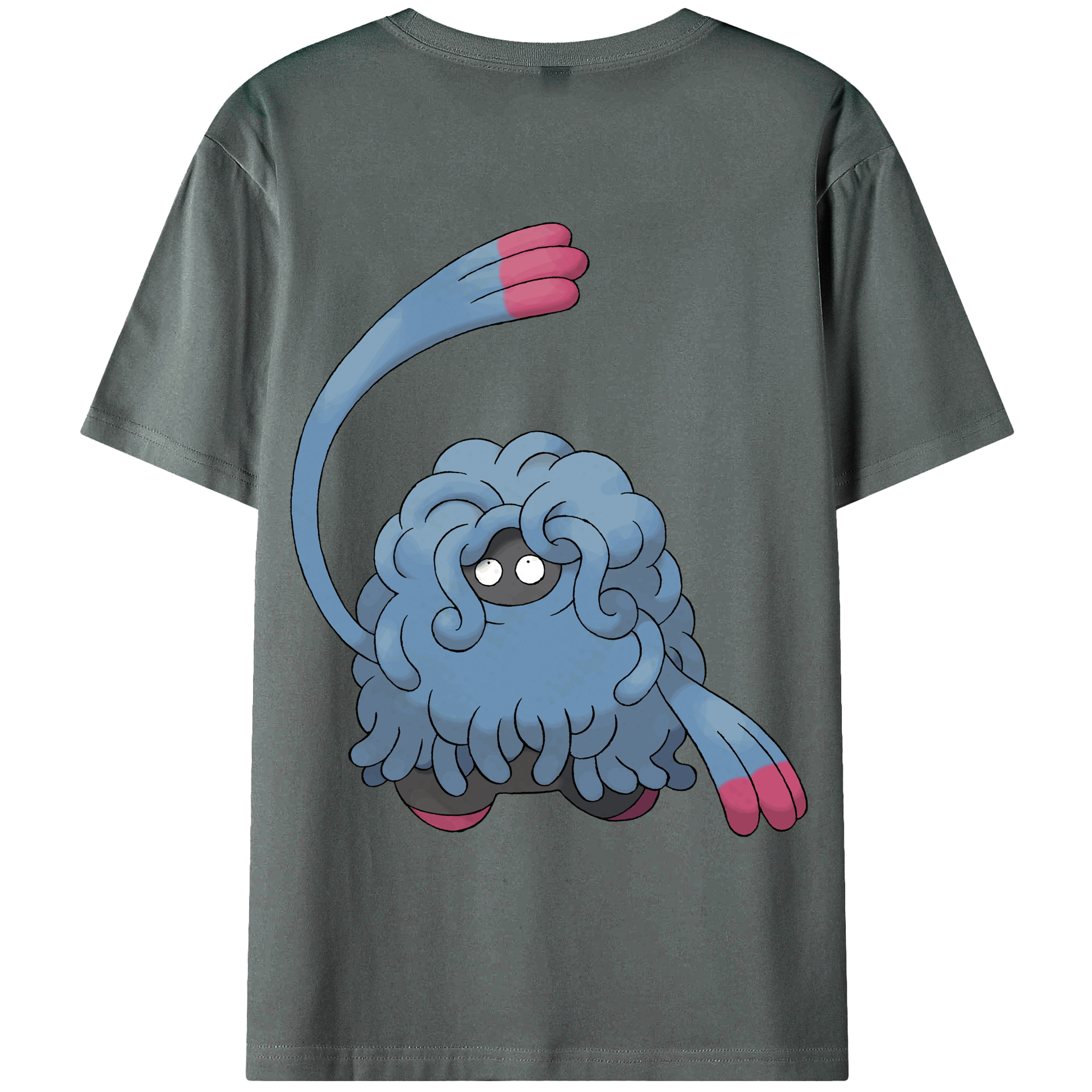 （画像用） ポケットモンスター Pokémon 綿100％ メンズ半袖Tシャツ（バックプリント） 通気性